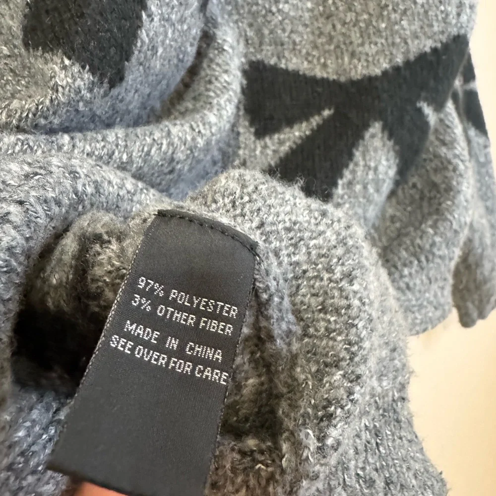 I.N. San Francisco Charcoal Sweater with Black Bow Details - Picture 9 of 10